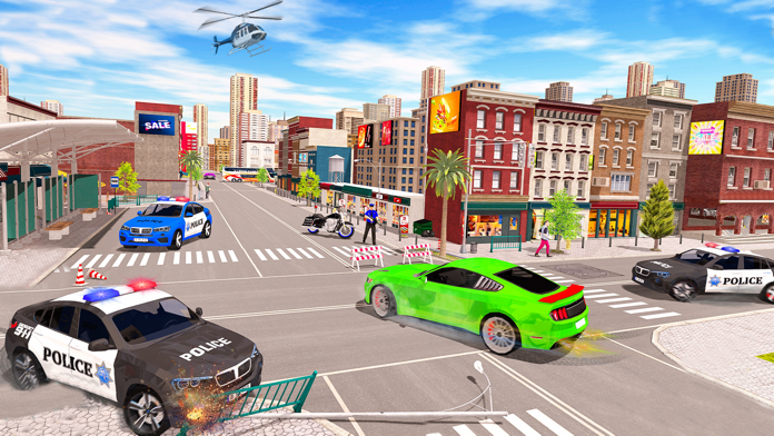 Скриншот игры Gangster City Police Chase