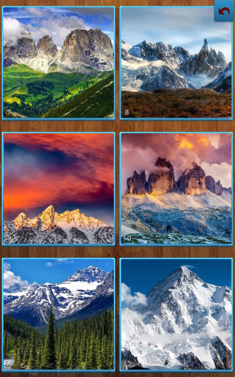 Mountain Jigsaw Puzzles Game Screenshot
