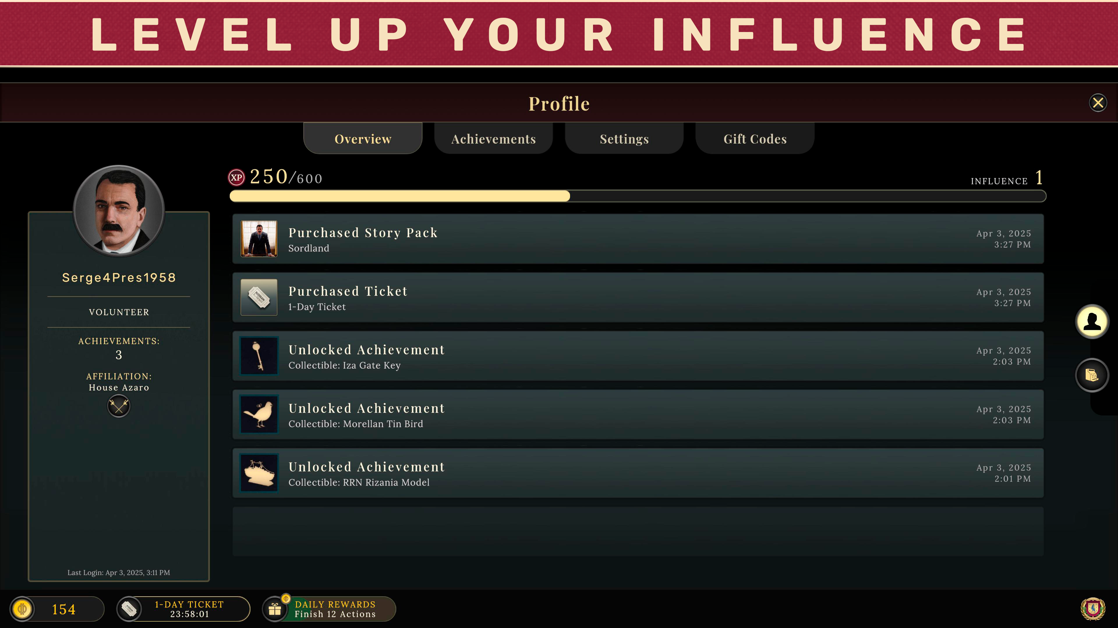 Suzerain Game Screenshot