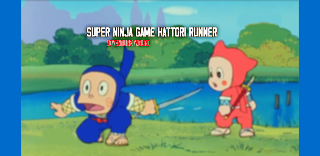 Banner of Ninja Hattori Game Cartoon Run 
