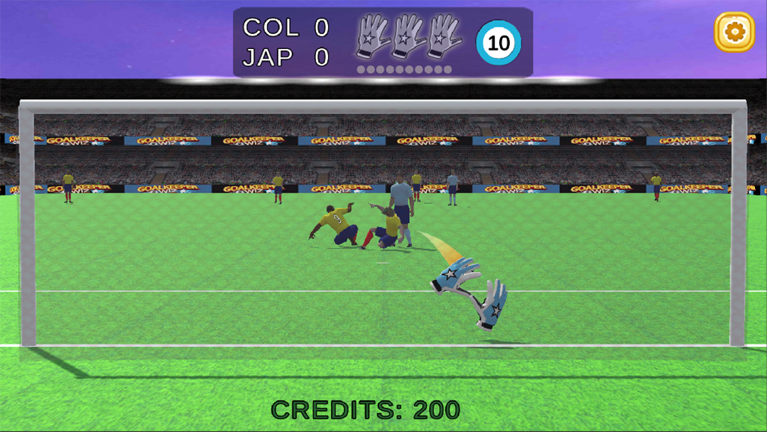 Cuplikan Layar Game Goalkeeper Wiz