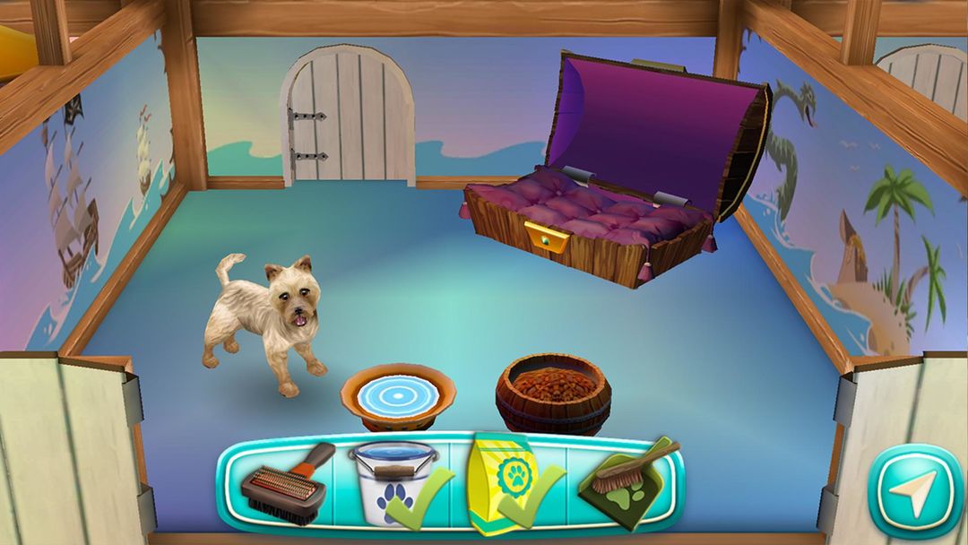 DogHotel – 강아지와 놀기, 사육장 관리 게임 스크린 샷