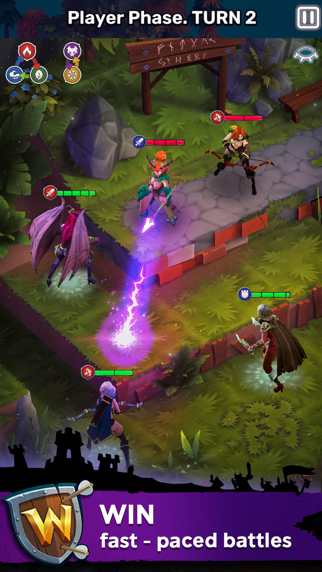 Скриншот игры Warmasters: Turn-Based RPG