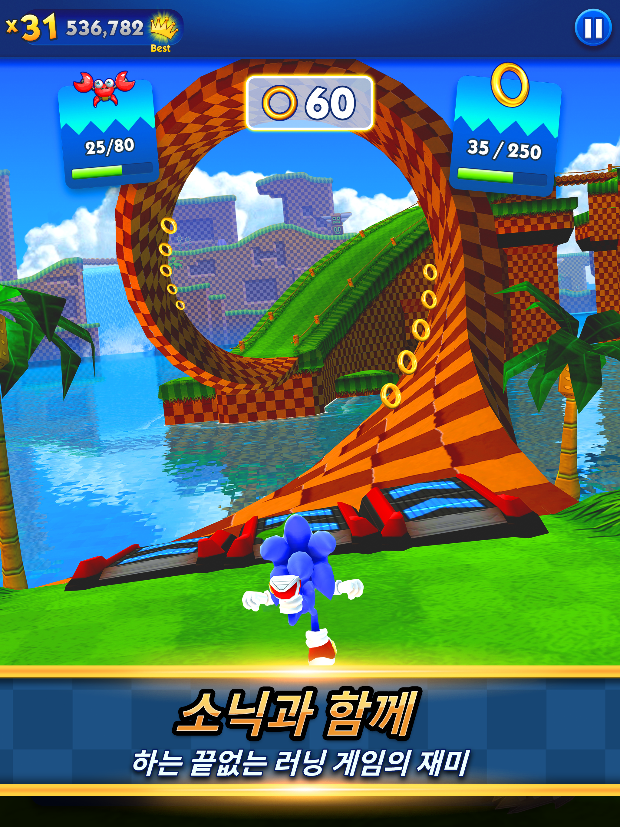 Sonic Dash Run 게임 스크린샷