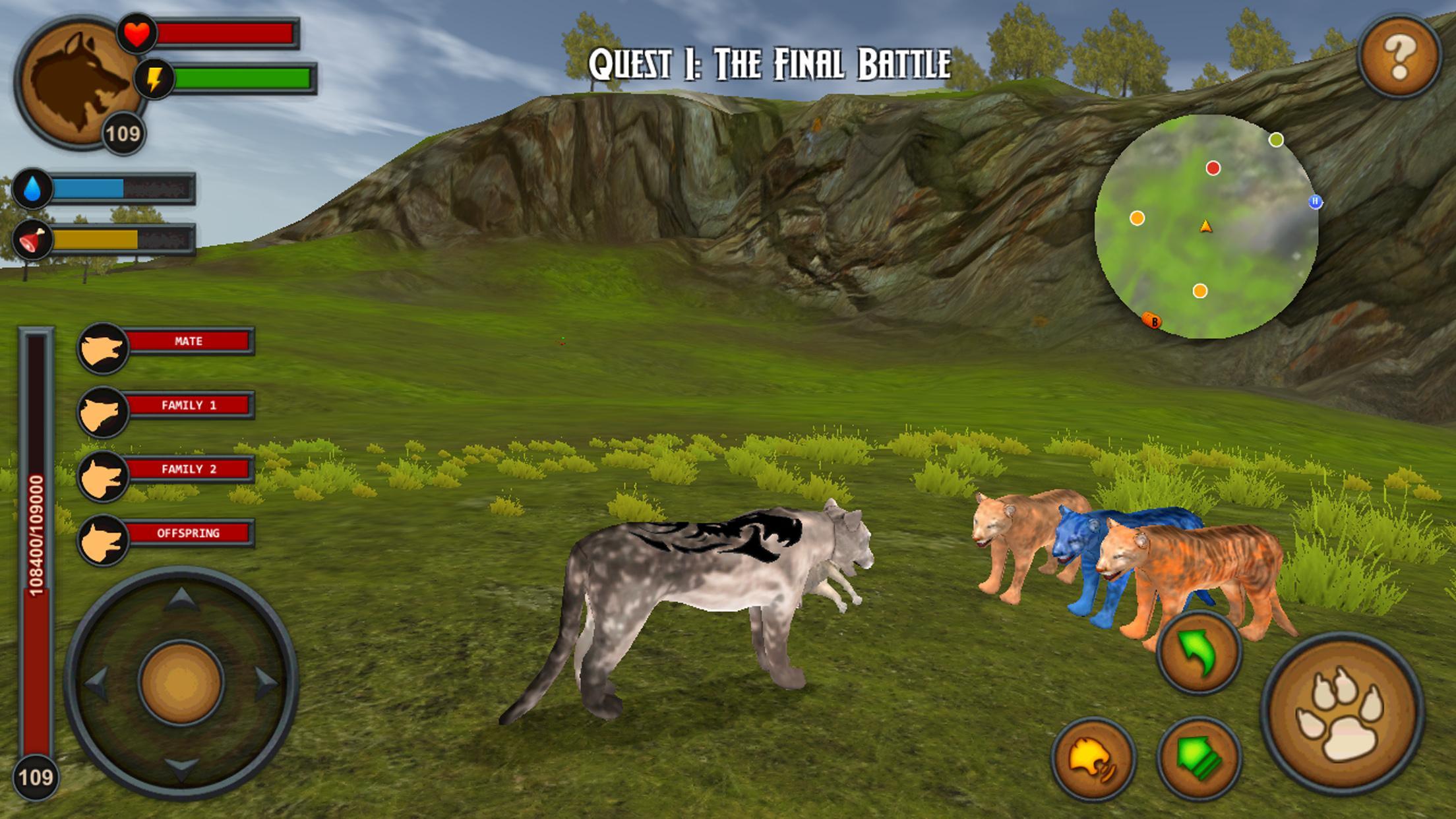 Cougars of the Forest Game Screenshot