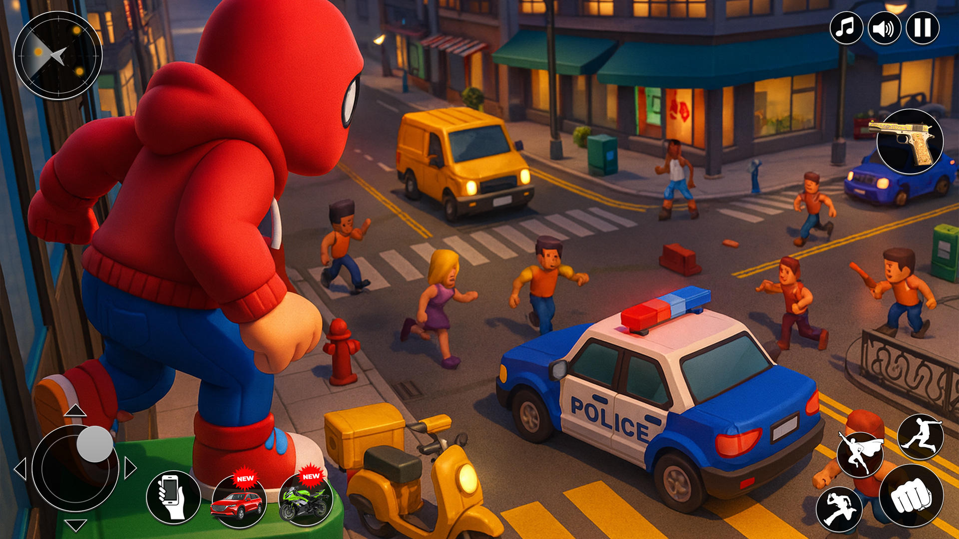Superhero Rope Hero Spider 3d Game Screenshot