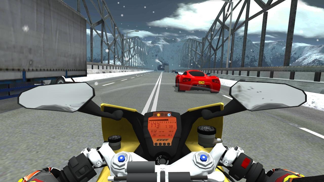 Moto Racing 3D Game Screenshot