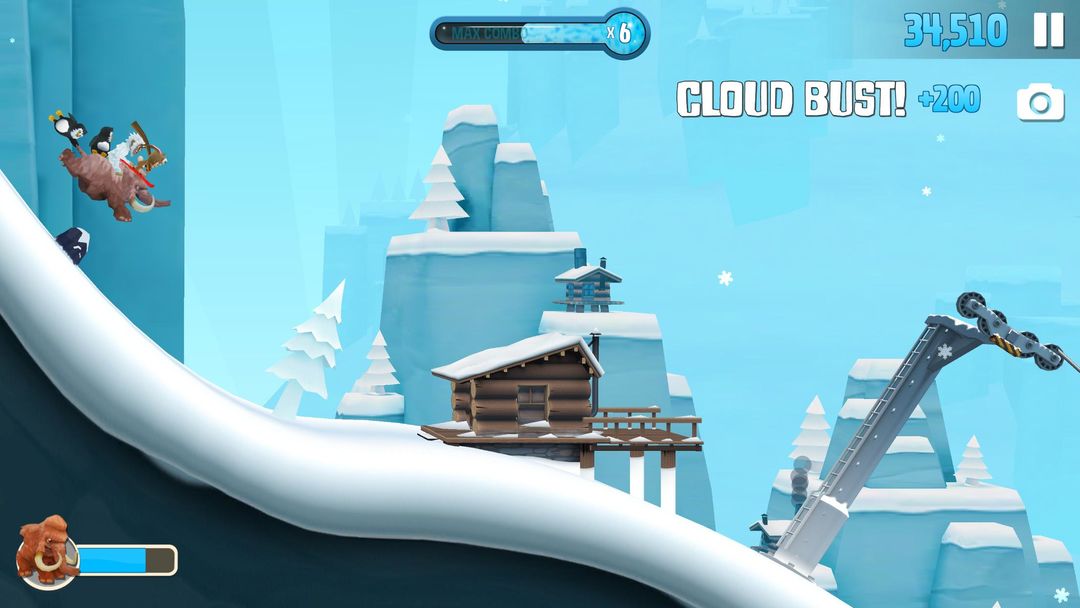 Screenshot of Ski Safari 2