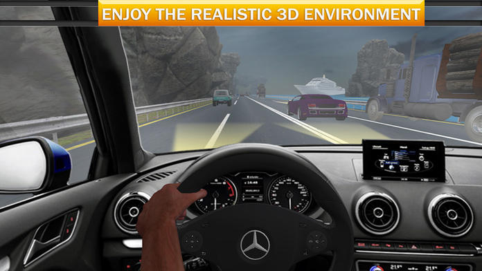 Vr Crazy Car Traffic Free Racing Game Game Screenshot