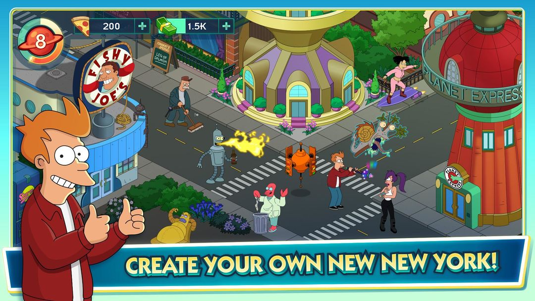 Futurama: Worlds of Tomorrow screenshot game