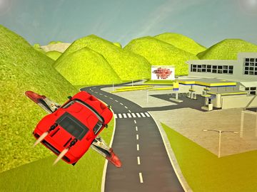 Flying Sport Car Simulator2016 Game Screenshot