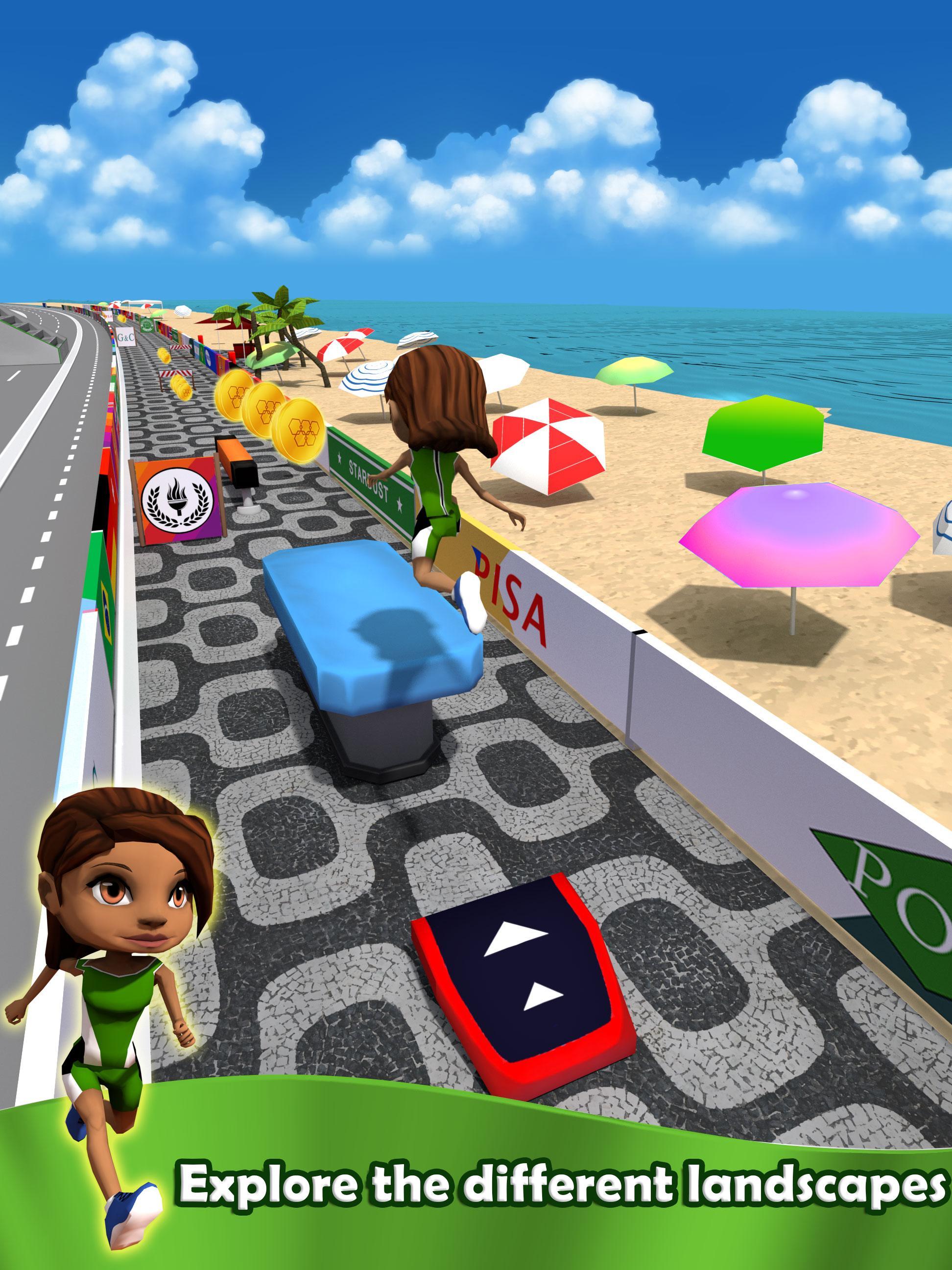 Endless Running Rio Game Screenshot