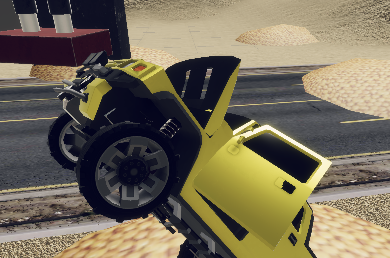 Car Crash Simulator : Desert Game Screenshot
