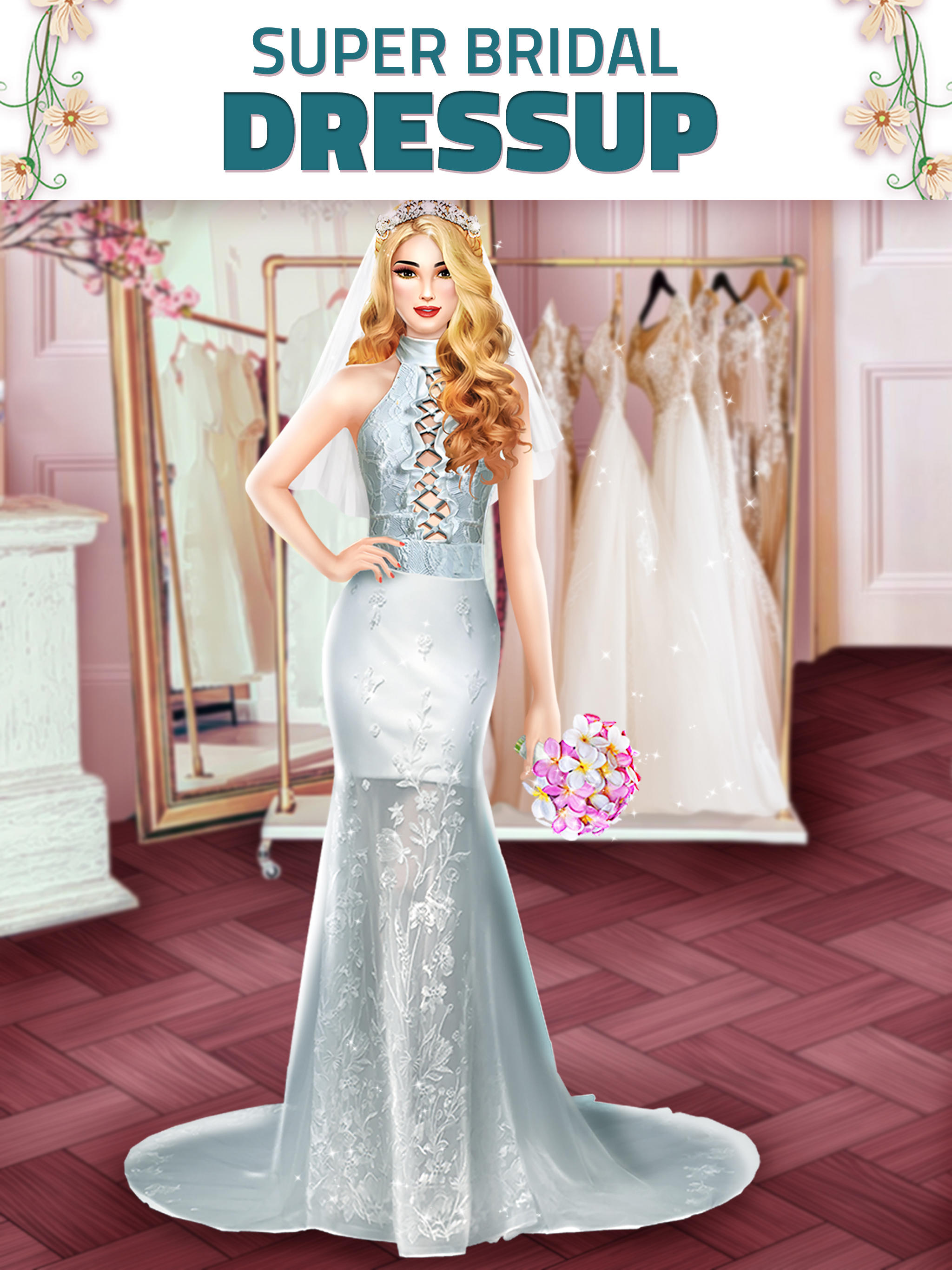Super Wedding Dress Up Stylist Game Screenshot