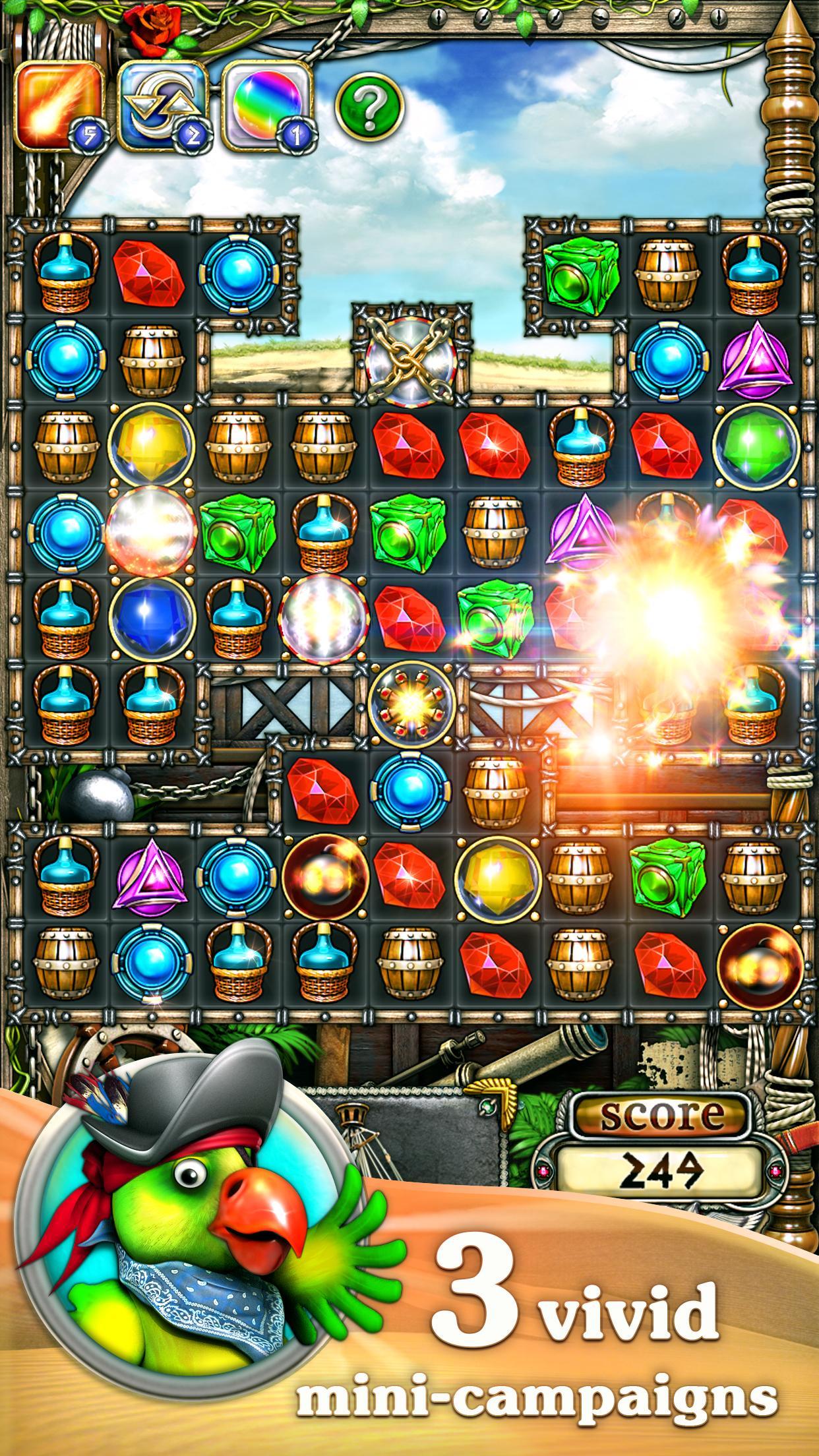 Jewellust Endless: match 3 Game Screenshot