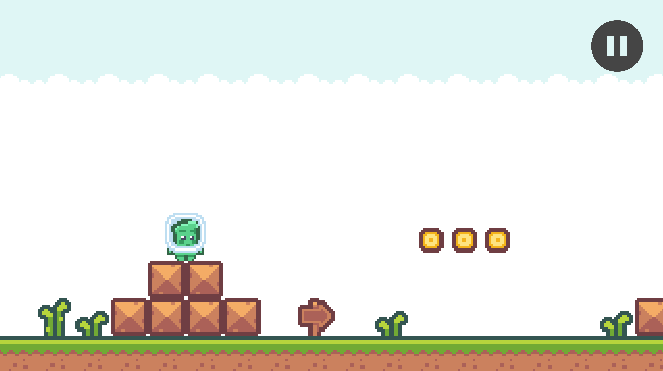 Rocket Coin Land 2D Platformer Game Screenshot