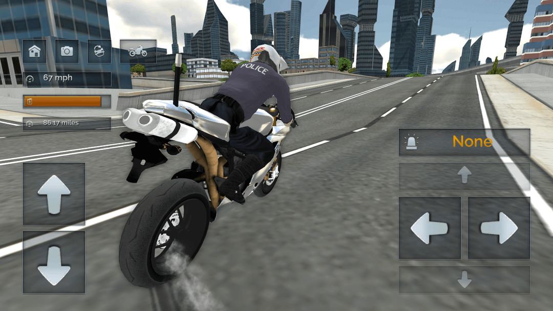 Police Motorbike Simulator 3D screenshot game