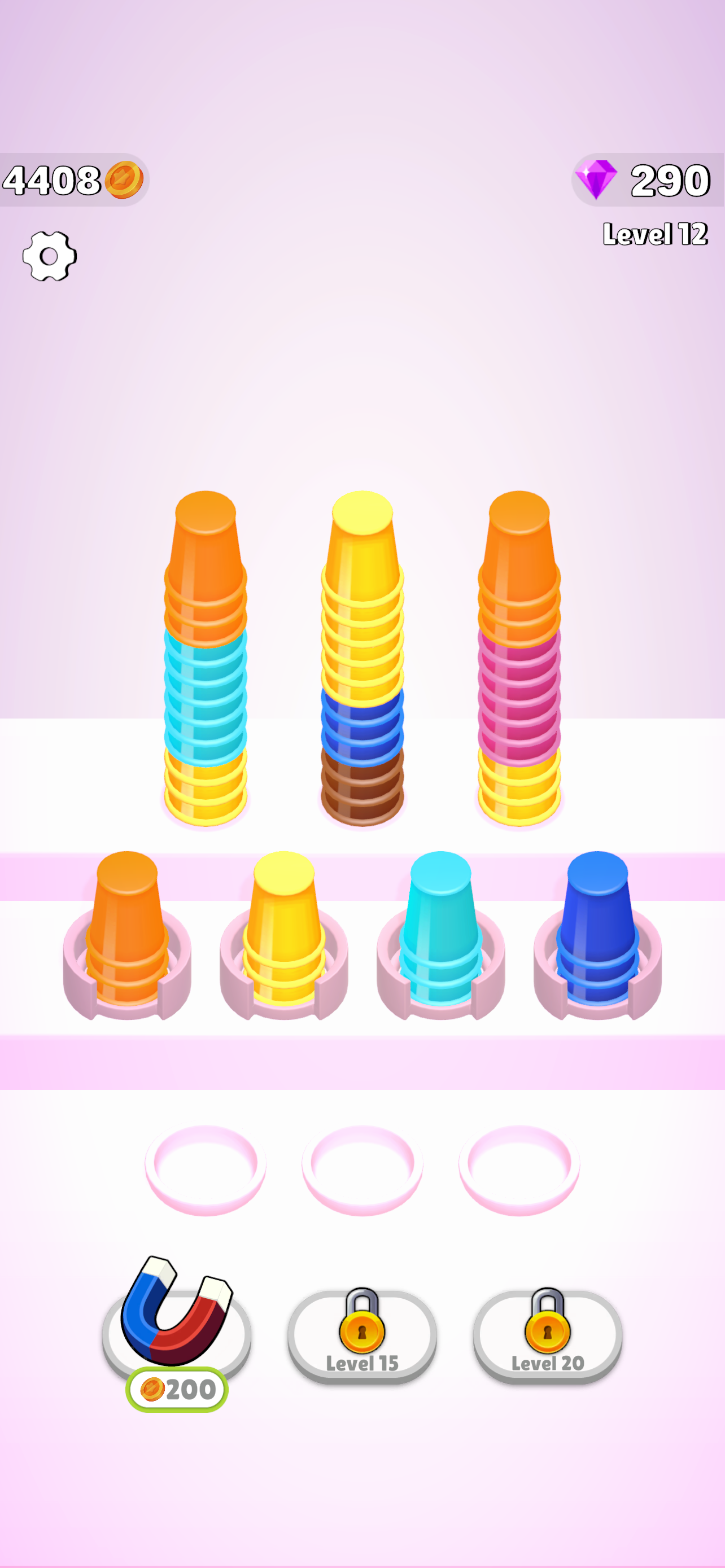 Nesting Cups Game Screenshot