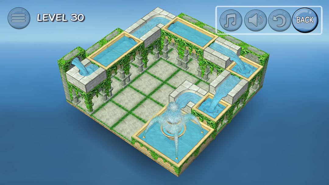 Flow Water Fountain 3D Puzzle 게임 스크린 샷