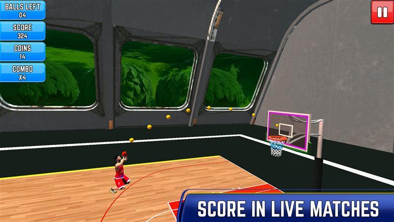 Basketball 3D Dunk Game ภาพหน้าจอเกม
