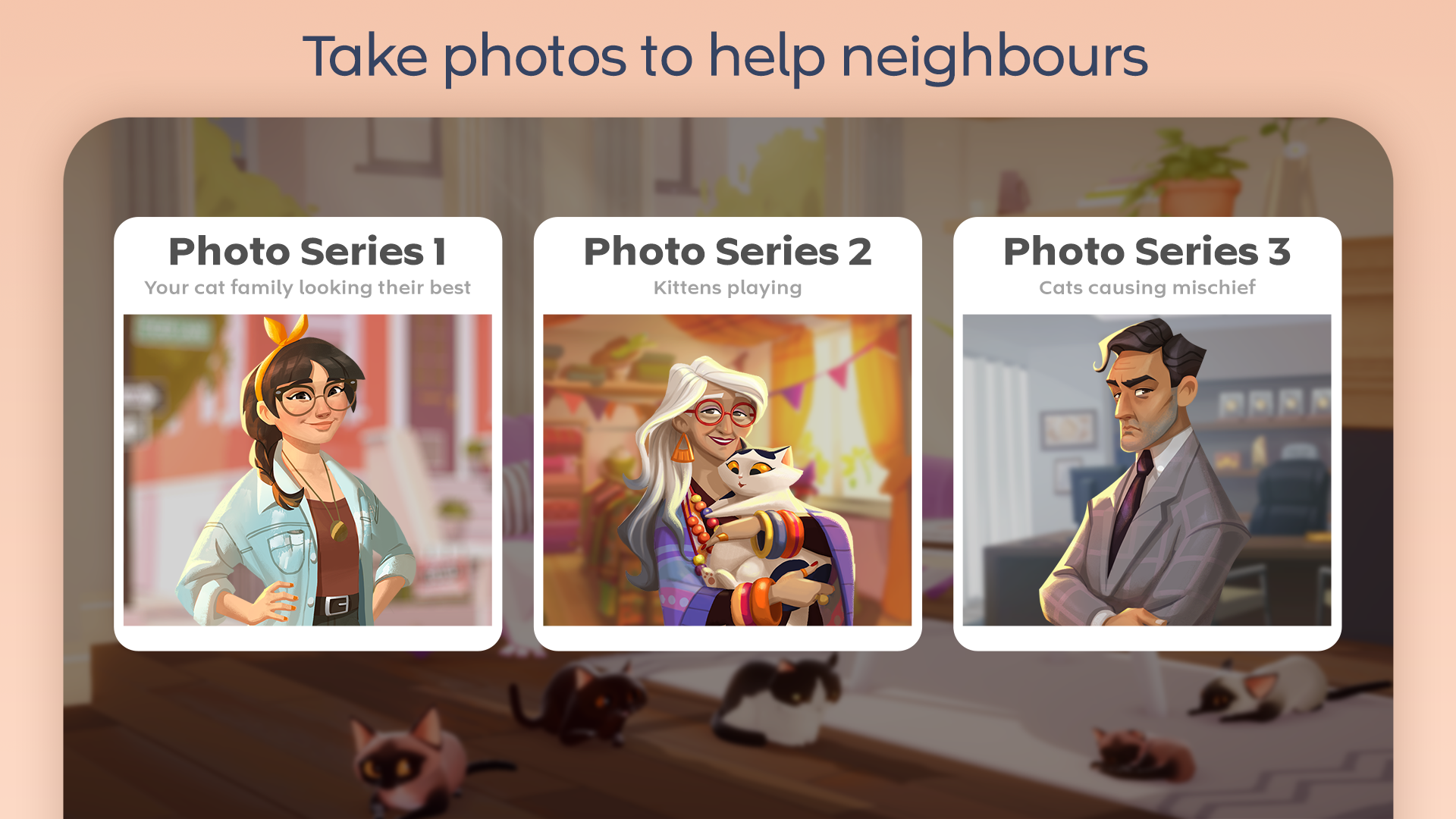 My Cat Club: Collect Kittens Game Screenshot