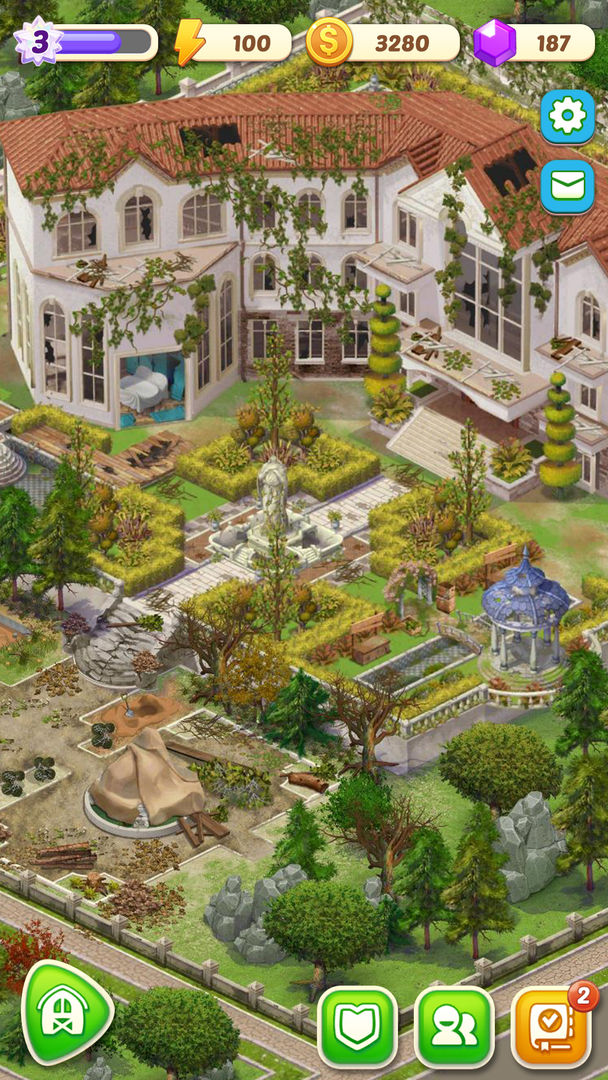 Merge Manor : 써니 하우스 (머지 게임) 게임 스크린 샷
