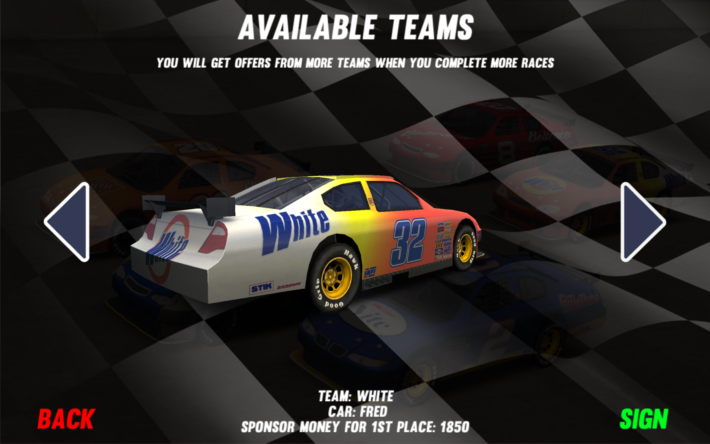Thunder Stock Cars 2 Game Screenshot