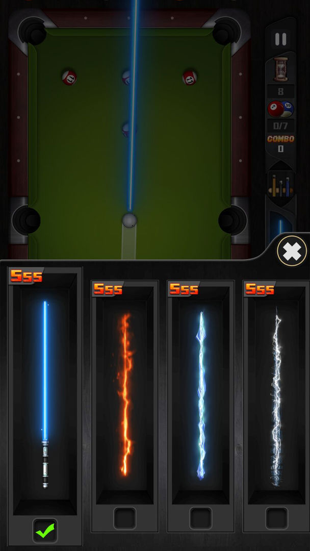 Screenshot of Shooting Pool-relax 8 ball billiards