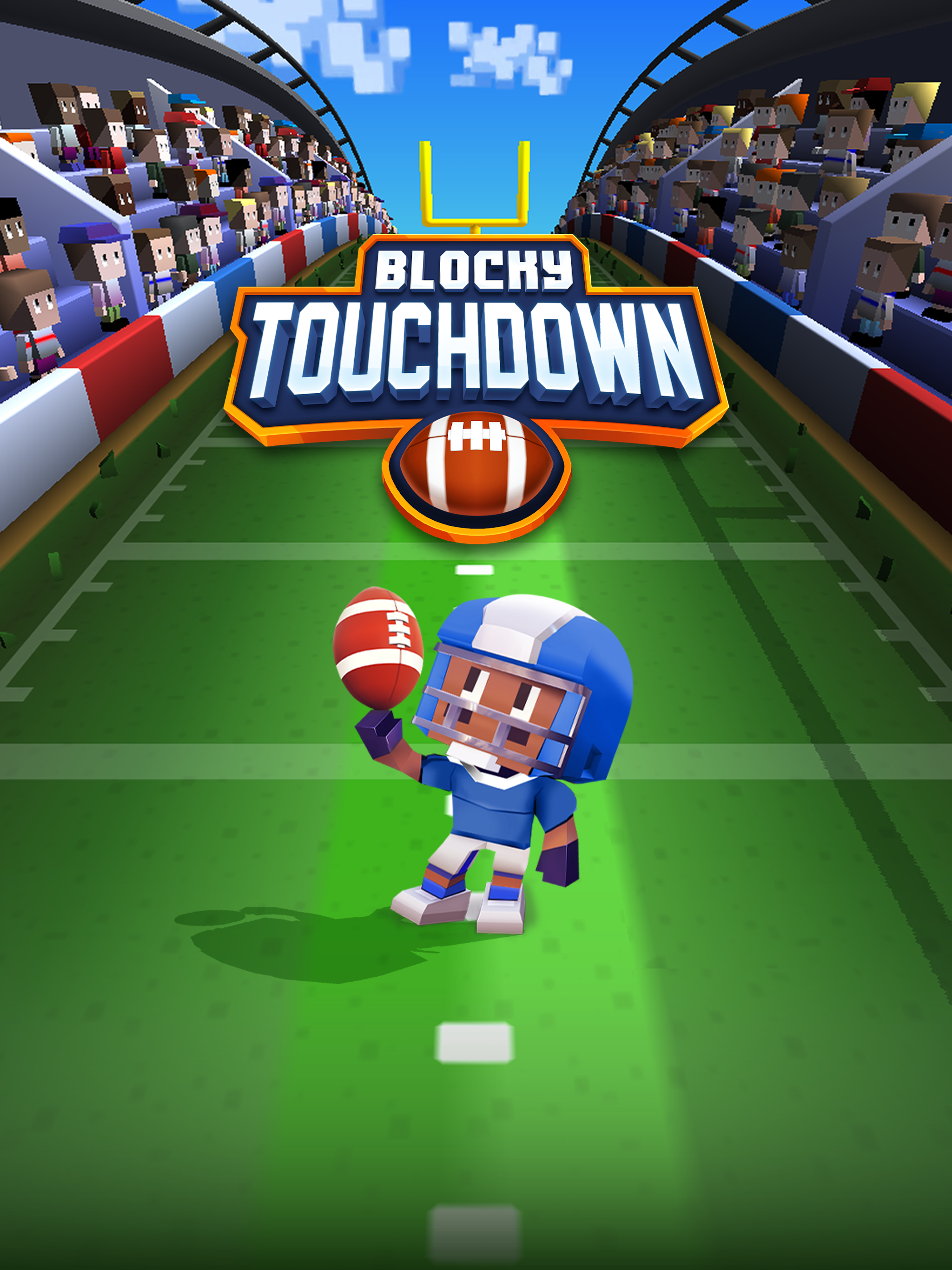 Captura de Tela do Jogo Blocky Touchdown