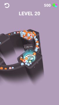 Rainbow Ball Maze Game Screenshot