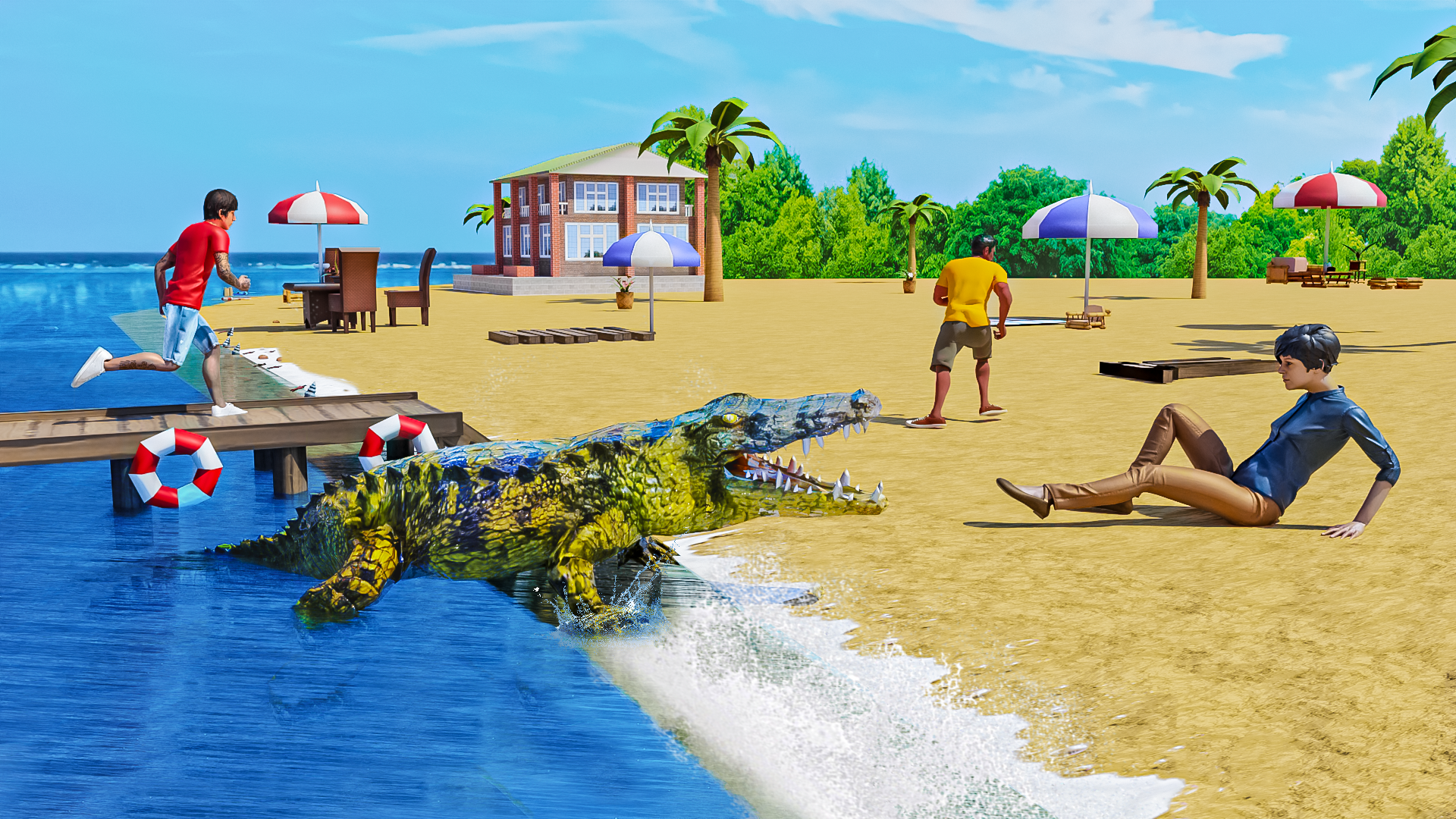 Screenshot of Crocodile Games: Animal Sim 3D