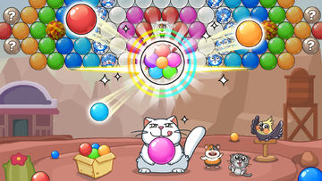 Bubble Shooter - Cat Rescue Game Screenshot
