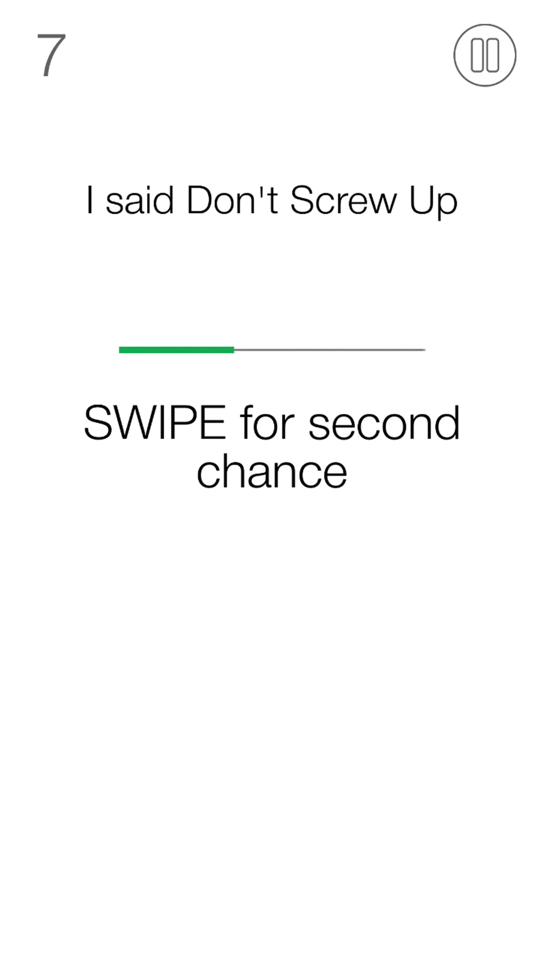 Don't Screw Up! Game Screenshot