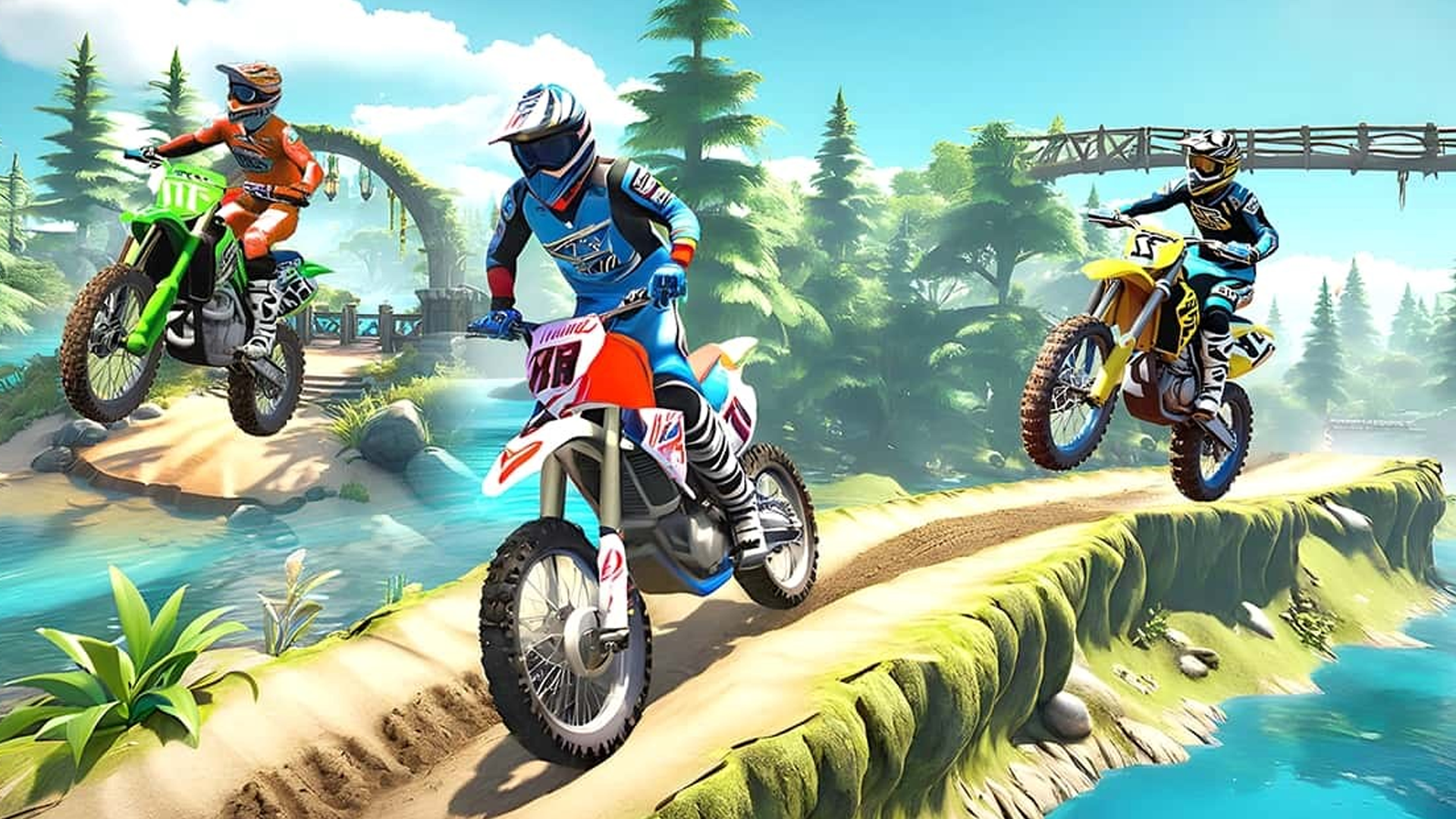 Screenshot 1 of Game Sepeda Balap Motor Trail Motocross 4.5