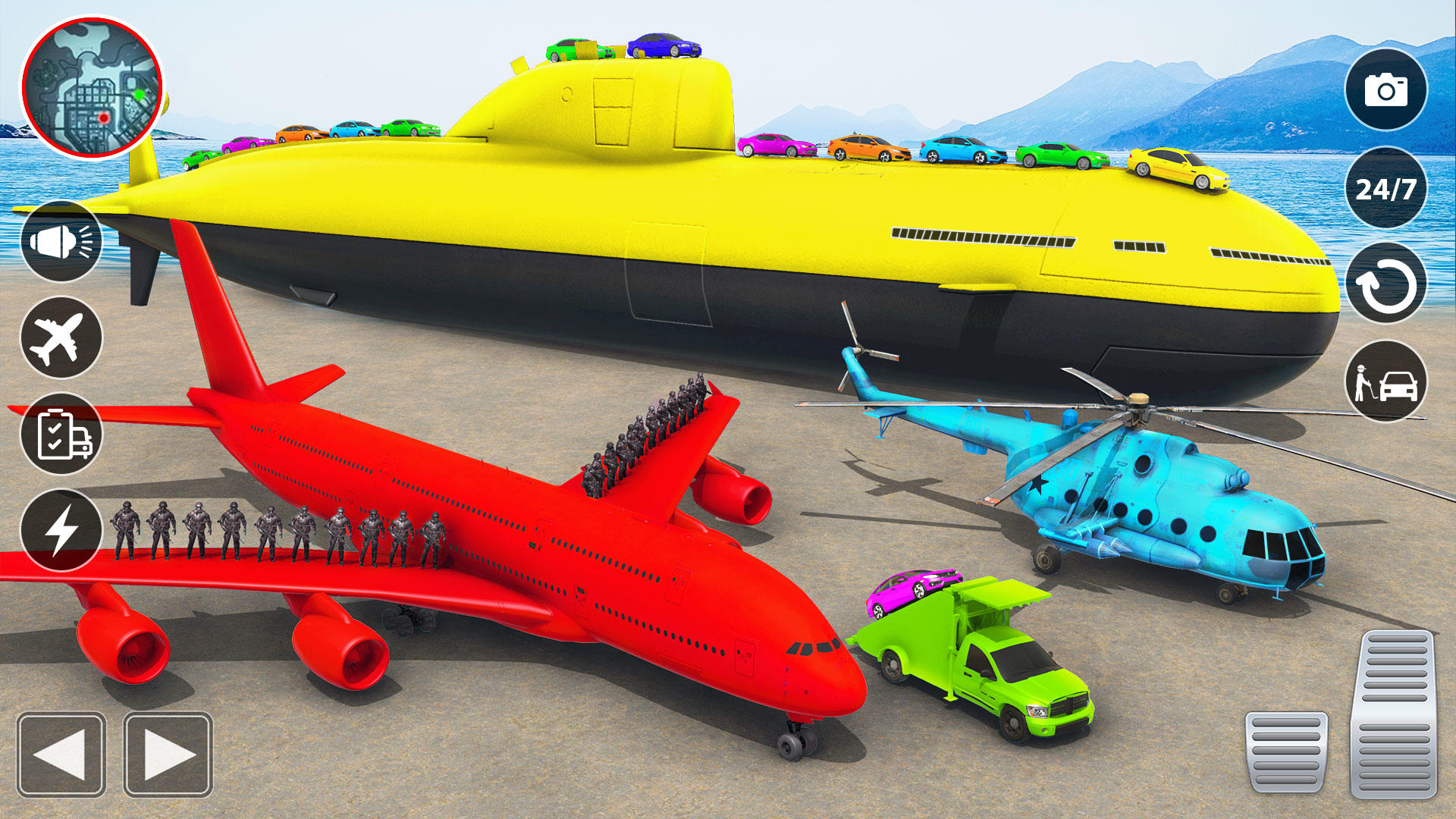 Police Transport Parking Games Game Screenshot