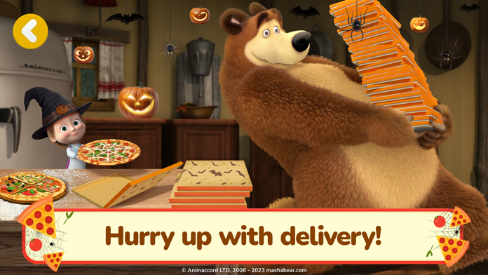 Screenshot of Masha and The Bear: Pizzeria!