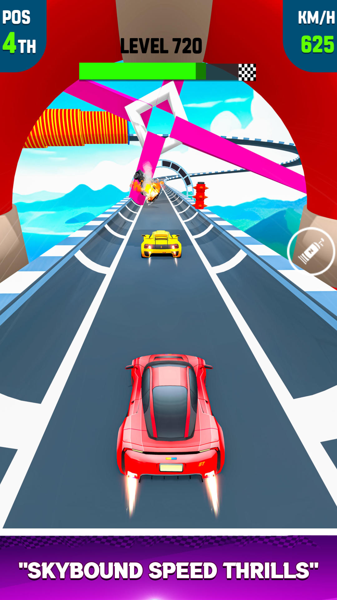 Sky Race 3D: Car Racing Games screenshot game