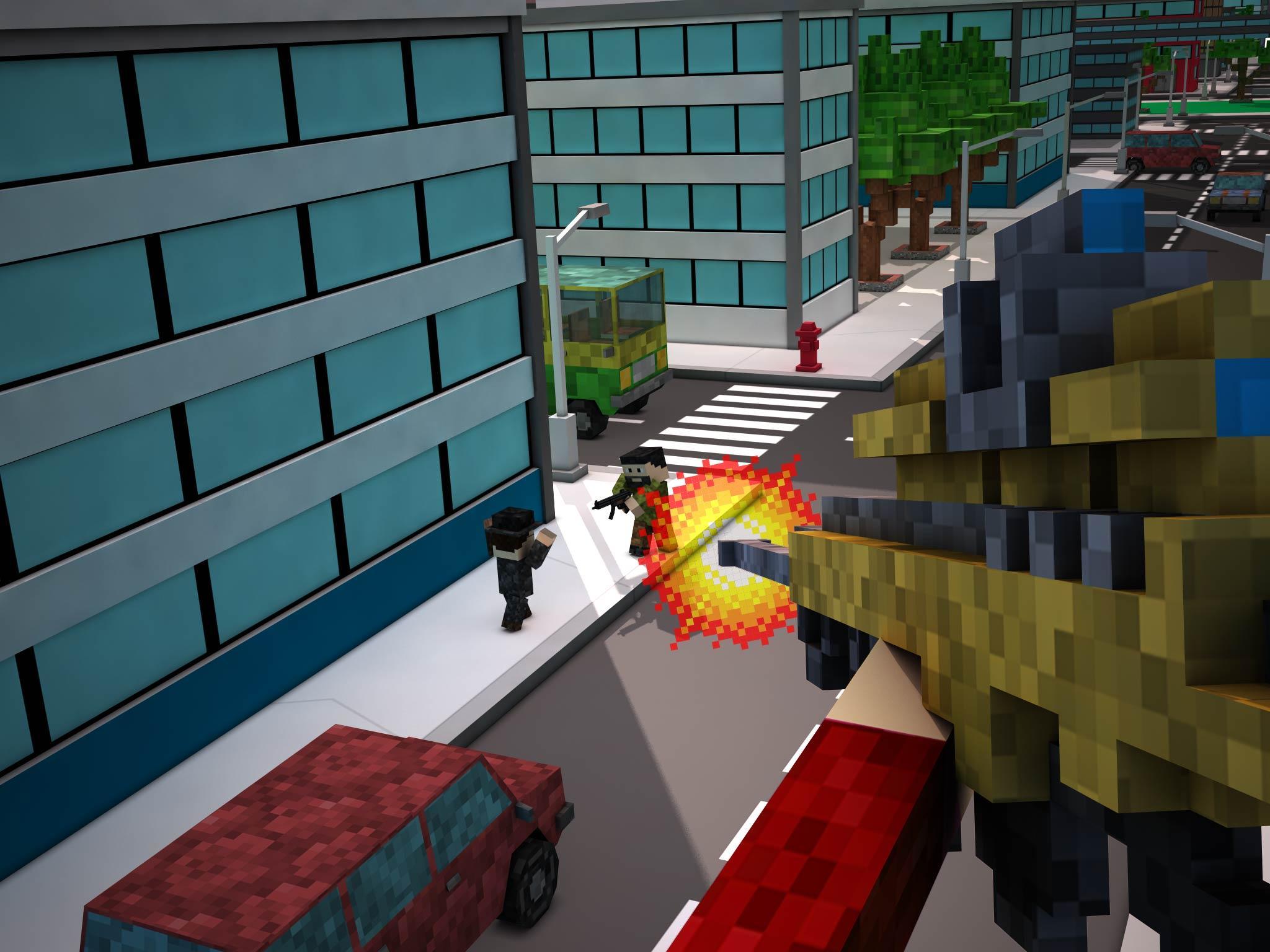 Blocky City Sniper 3D ゲームのスクリーンショット