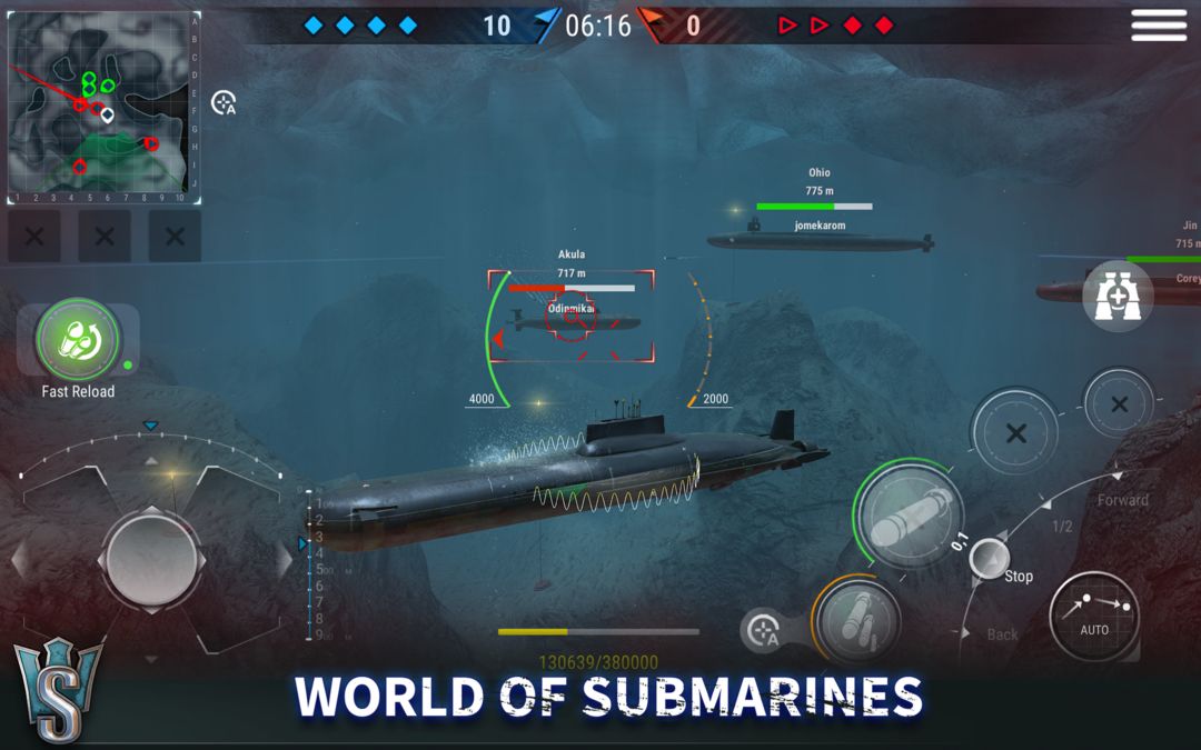 Screenshot of WORLD of SUBMARINES: Navy PvP