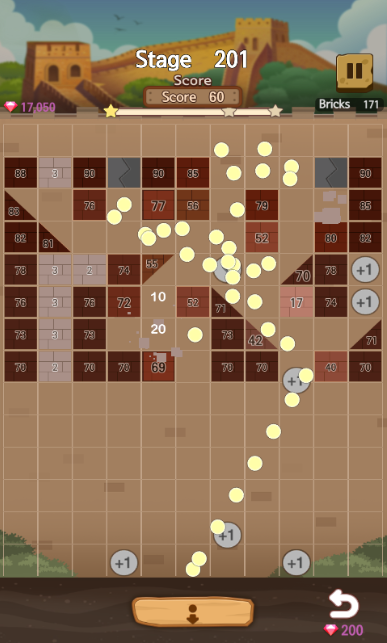 Castle Brick Breaker Game Screenshot