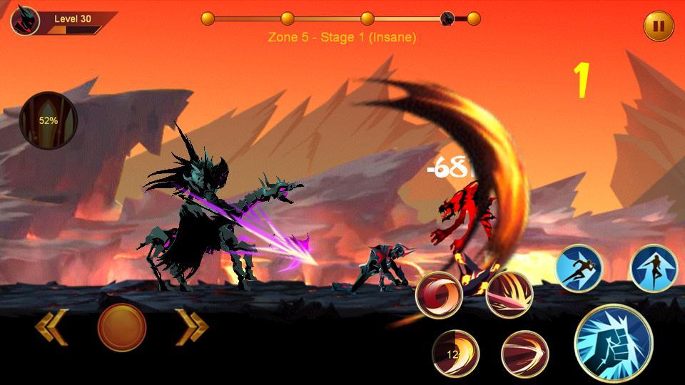 Screenshot 1 of Shadow fighter 2- Ninja ဂိမ်းများ 1.26.1