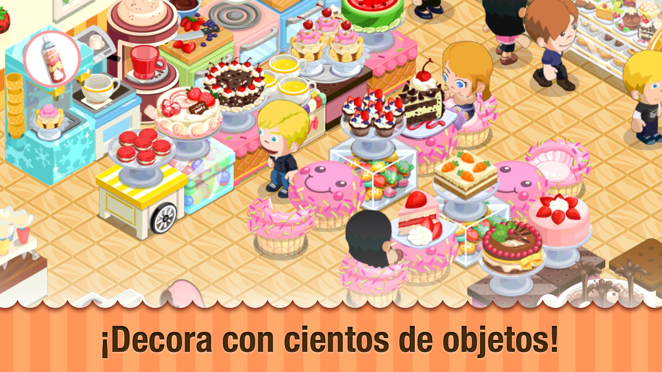 Captura de Pantalla del Juego Bakery Story: Valentines Day