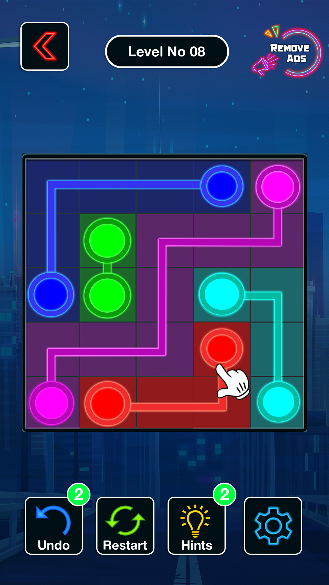 Dots Connect Color Puzzle Game ゲームのスクリーンショット