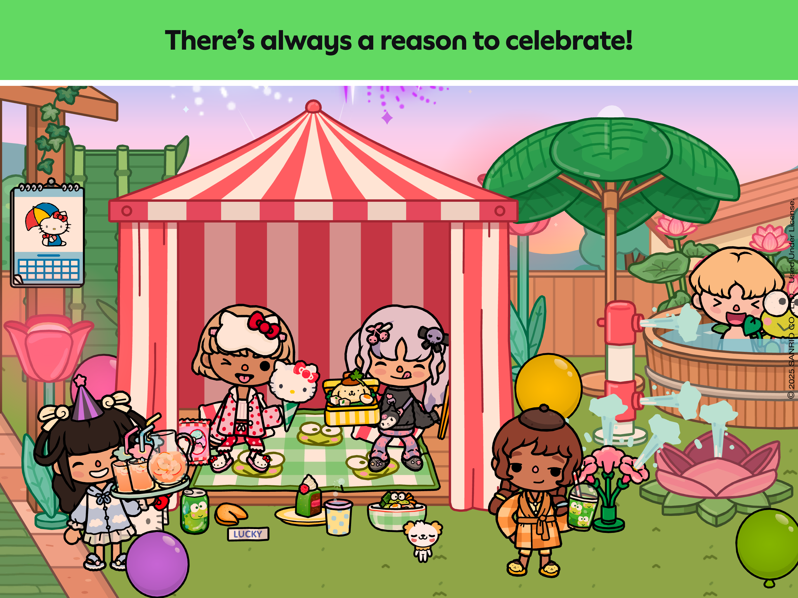 Cuplikan Layar Game Toca Boca World x Hello Kitty