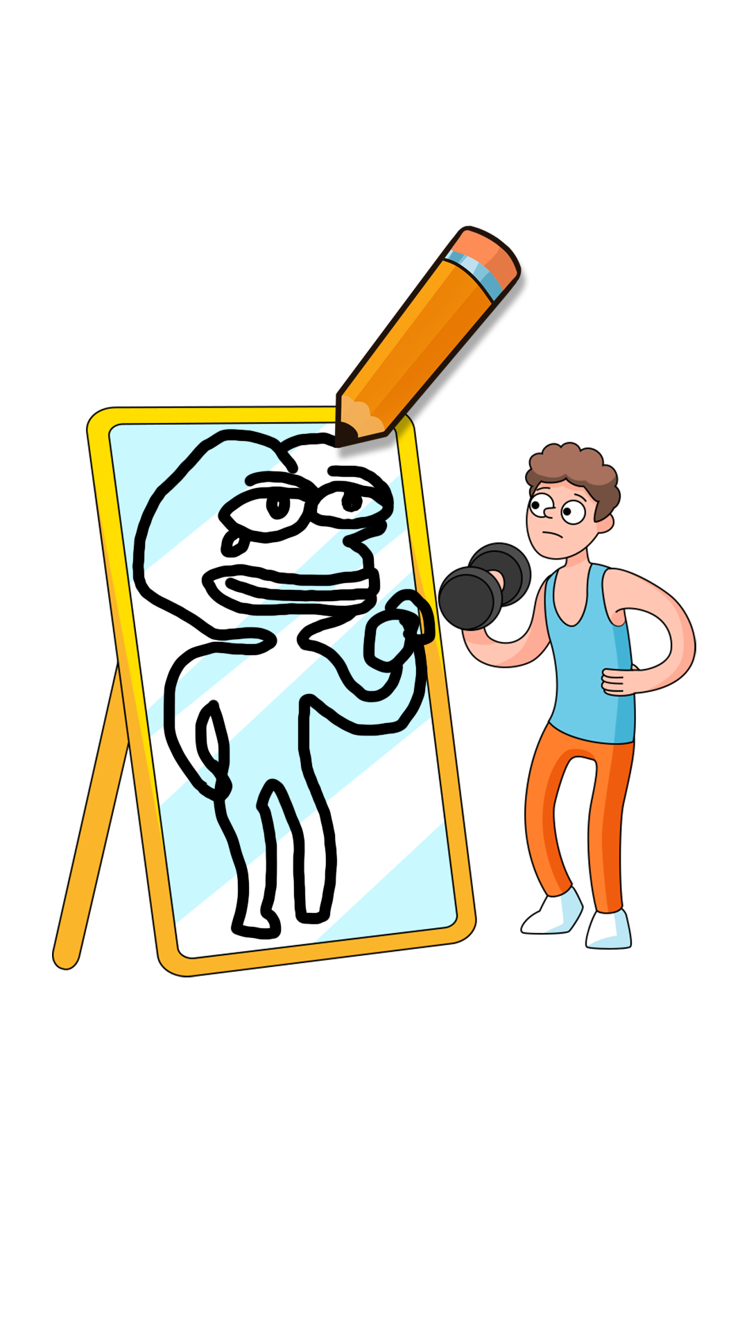 Скриншот игры Drawing: Draw one part funny!