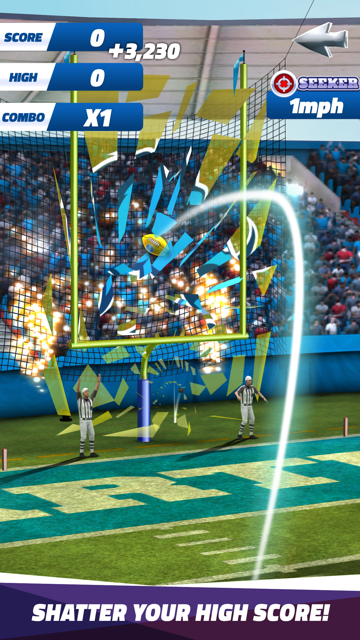 Flick Field Goal 25 Game Screenshot