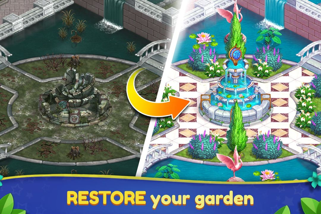 로열 정원 사가:  버블 블라스트 3매치 퍼즐 장식 게임 스크린 샷