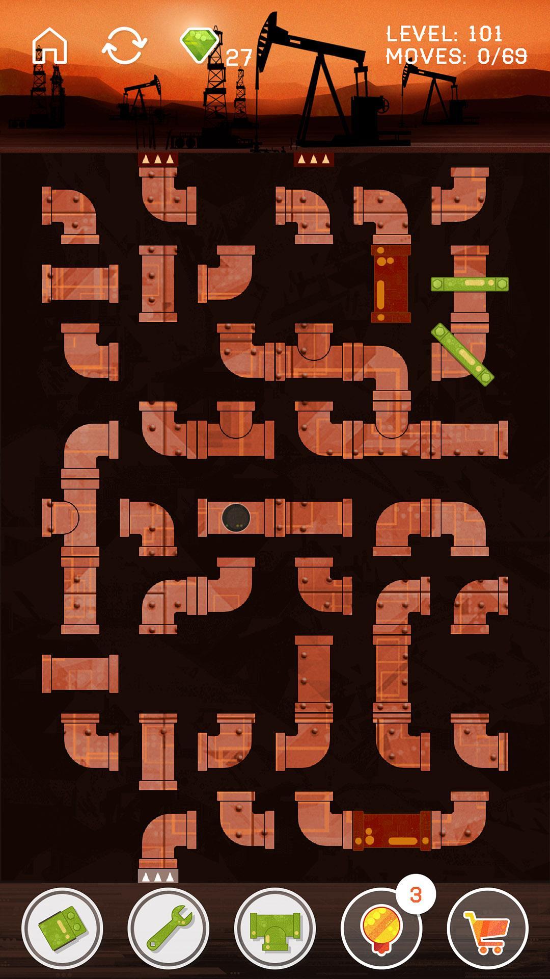 PIPES Game - Pipeline Puzzle Game Screenshot