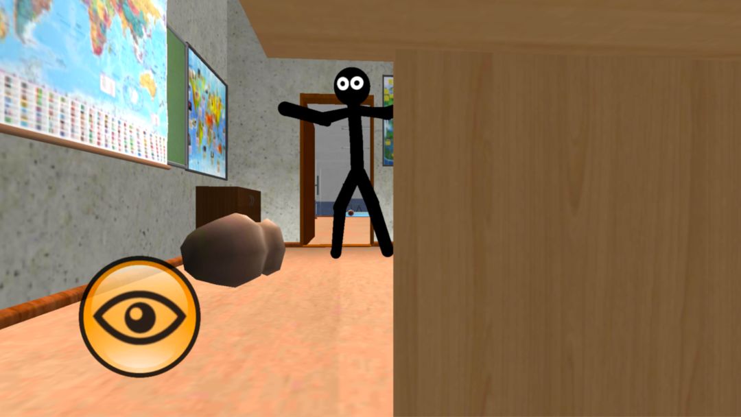 Stickman Teacher. Neighbor School Escape 3D 게임 스크린 샷