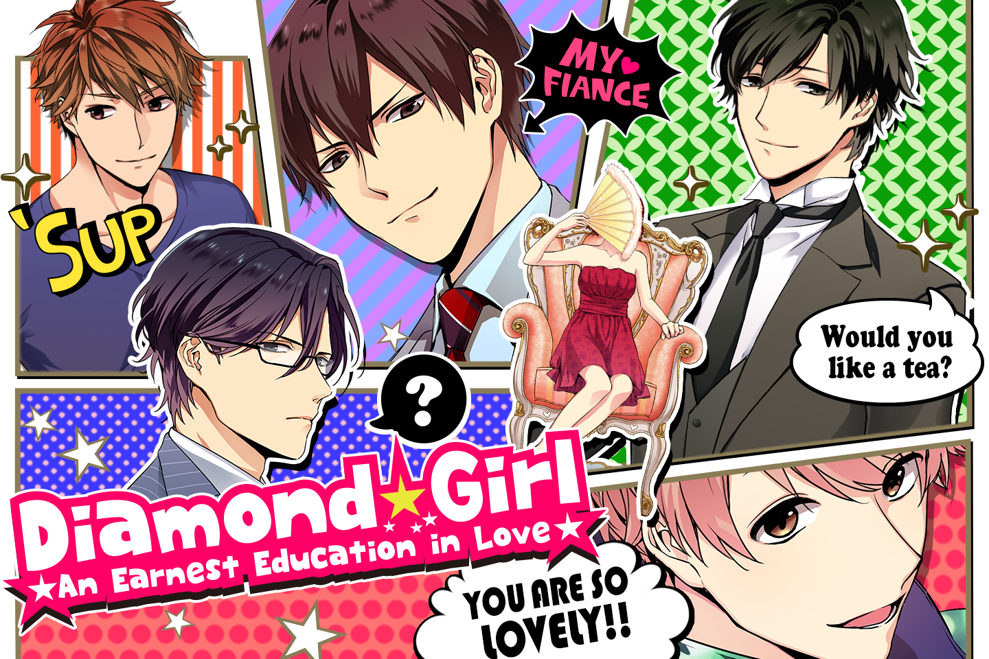 Cuplikan Layar Game Diamond Girl : Otome games otaku dating sim